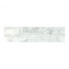 3D Convec Carrara White 10cm x 40cm Marble Tile