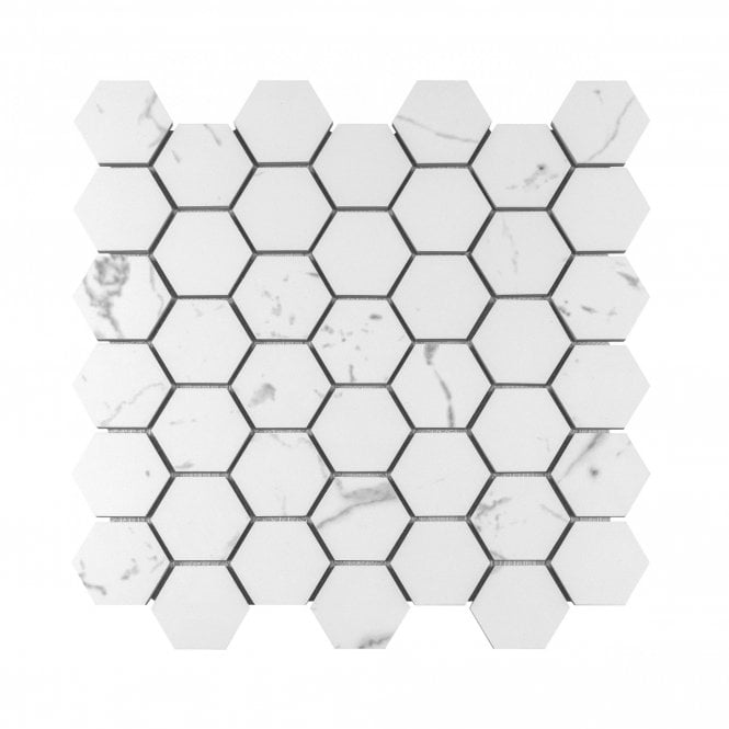 4.8cm HEX Mont Blanc 32.4cm x 33.2cm Wall & Floor Tile