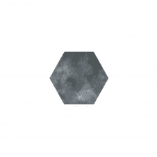 Abril Black 15cm x 17.5cm Wall & Floor Hexagon Tile
