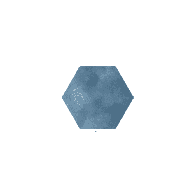 Abril Blue 15cm x 17.5cm Wall & Floor Hexagon Tile
