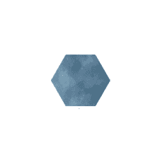 Abril Blue 15cm x 17.5cm Wall & Floor Hexagon Tile