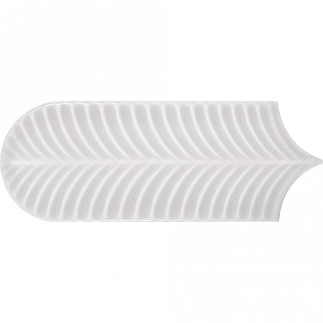Alma Scale White 8cm x 21.5cm Wall Tile