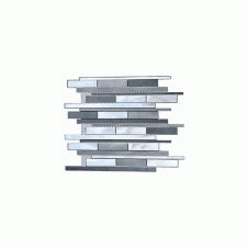 Aluminium Gris Bar 30cm x 30cm Mosaic Tile