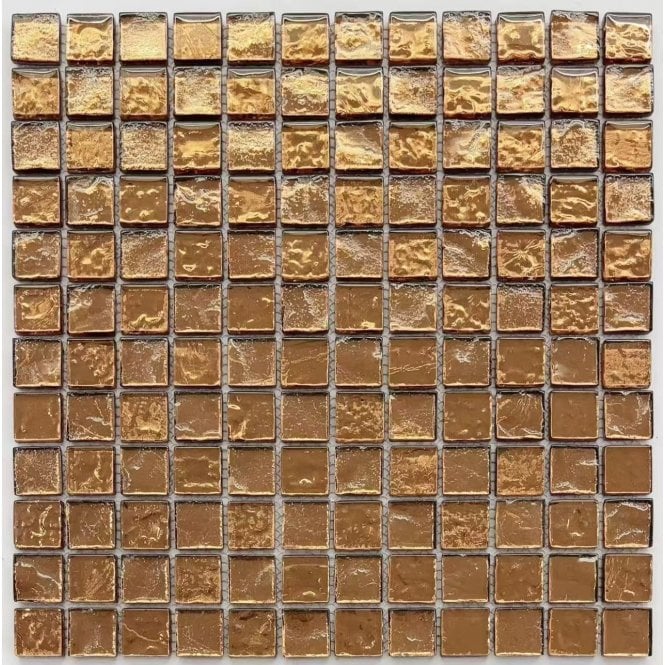 Amari Bronze (2.3cm x 2.3cm) 30cm x 30cm Mosaic Tile