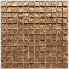 Amari Bronze (2.3cm x 2.3cm) 30cm x 30cm Mosaic Tile