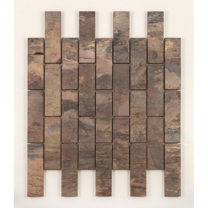 Antique Bronze Brick 28.6cm x 29.8cm Mosaic Tile