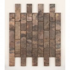 Antique Bronze Brick 28.6cm x 29.8cm Mosaic Tile