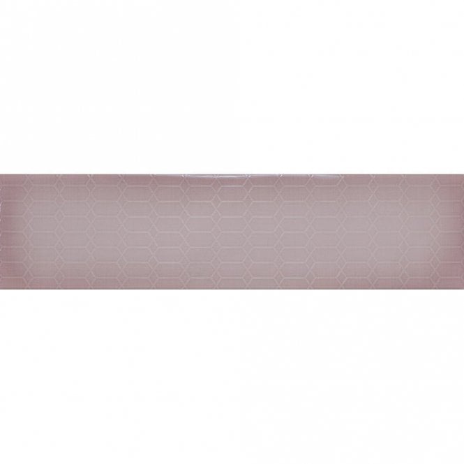 Arnold Pink Decor 10cm x 40cm Wall Tile