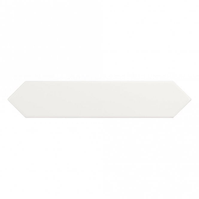 Arrow Pure White 5cm x 25cm Wall Tile