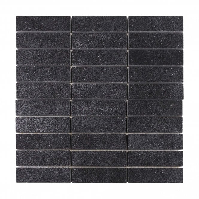 Azteca Ceramica Smart Lux Black Mosaic 30cm x 30cm Wall & Floor Tile