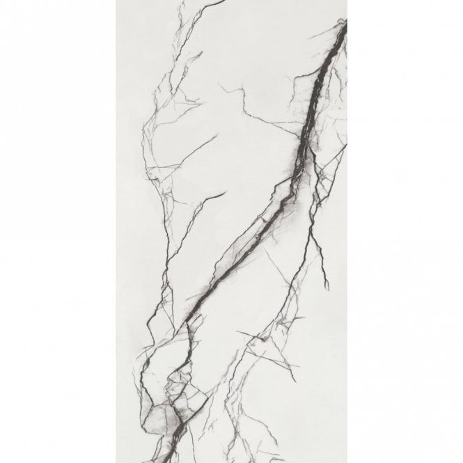 B&W Marble Polished 60cm x 120cm Wall and Floor Tile