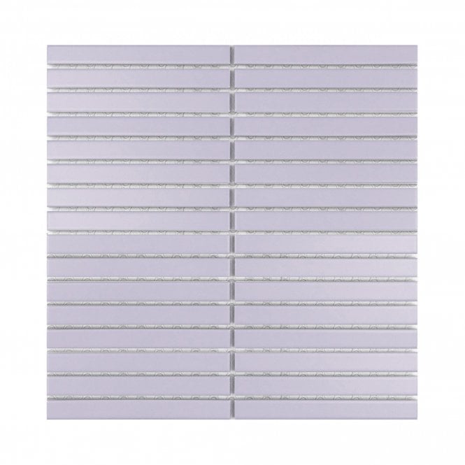 Bamboo Periwinkle Purple (1.5cm x 14.5cm) 29.7cm x 29.7cm Mosaic Tile
