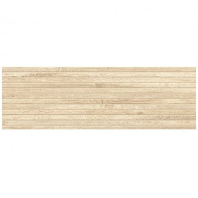 Bandwood Cream Matt WT1026 39.8cm x 119.8cm Wall Tile