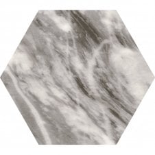 Bardiglio Hexagon Dark 17.5cm x 20cm Wall & Floor Tile