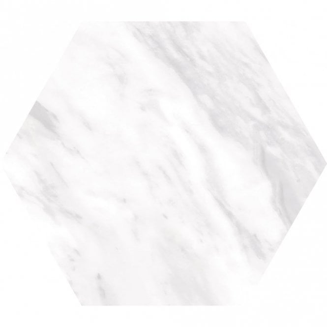 Bardiglio Hexagon Light 17.5cm x 20cm Wall & Floor Tile