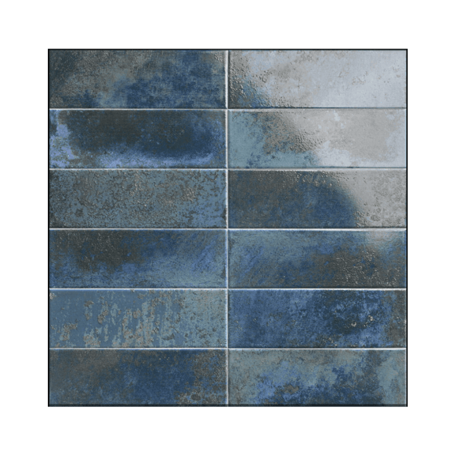 Bellagio Blu 10cm x 30cm Wall Tile