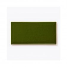 Bevel Botella Green Gloss 10cm x 20cm Wall Tile