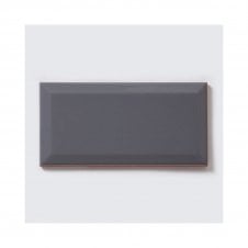 Bevel Dark Grey GLOSS 10cm x 20cm Wall Tile