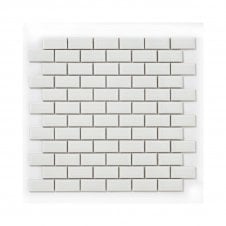 Bevel Glossy White (2.3cm x 4.8cm) 30cm x 30cm Mosaic Tile