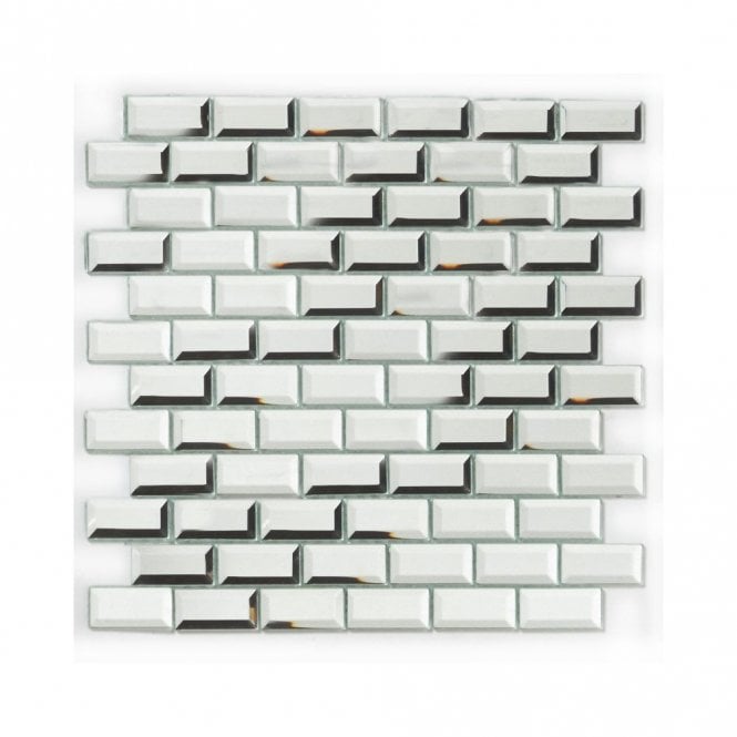 Bevel Mirror (2.5cm x 5cm) 31cm x 32.2cm Mosaic Tile