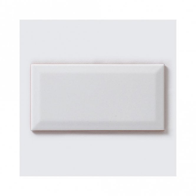 Bevel White GLOSS 10cm x 20cm Wall Tile