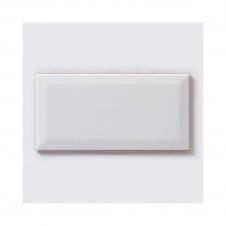 Bevel White GLOSS 10cm x 20cm Wall Tile