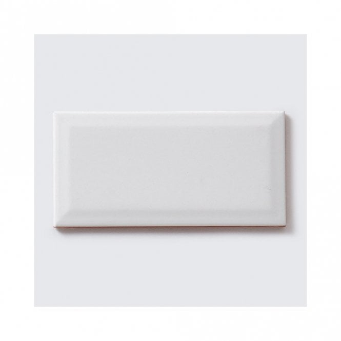 Bevel White MATT 10cm x 20cm Wall Tile
