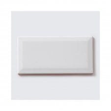 Bevel White MATT 10cm x 20cm Wall Tile