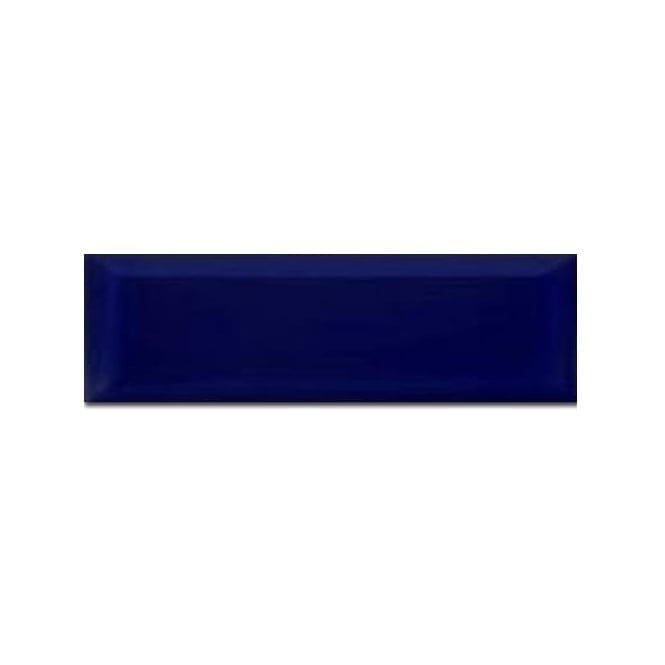 Bisel Azul Brillo 10cm x 30cm Wall Tile