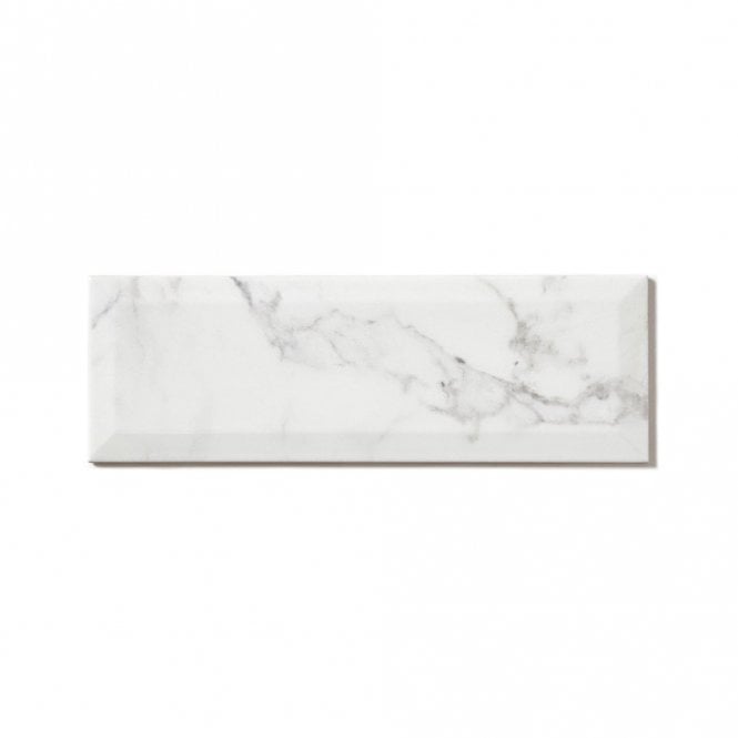 Bisel Calacata Gris Brillo 10cm x 30cm Wall Tile