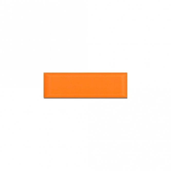 Bisel Naranja Brillo 10cm x 30cm Wall Tile
