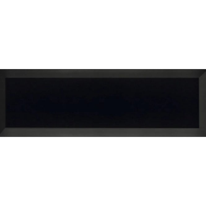 Bisel Negro Brillo 10cm x 30cm Wall Tile