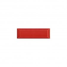 Bisel Rojo Brillo 10cm x 30cm Wall Tile