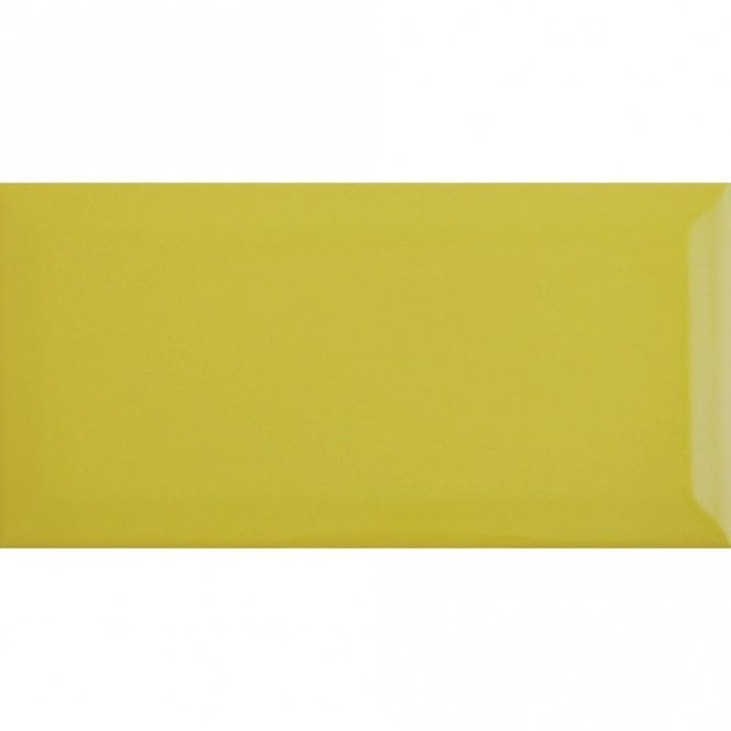 Biselado Mostaza Brillo 10cm x 20cm Wall Tile