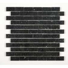 Black Brick (2.3cm x 4.8cm) 30cm x 30cm Mosaic Tile