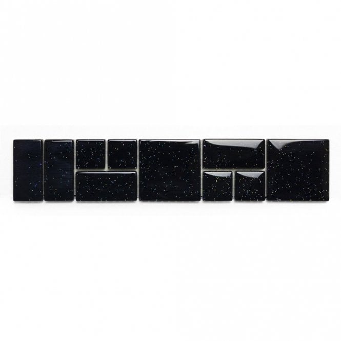 Black Laser 4.7cm x 24.8cm Border Tile