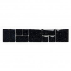 Black Laser 4.7cm x 24.8cm Border Tile