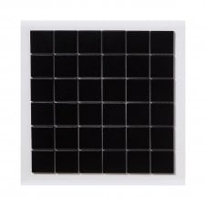 Black Matt (4.8cm x 4.8cm) 30cm x 30cm Mosaic Tile