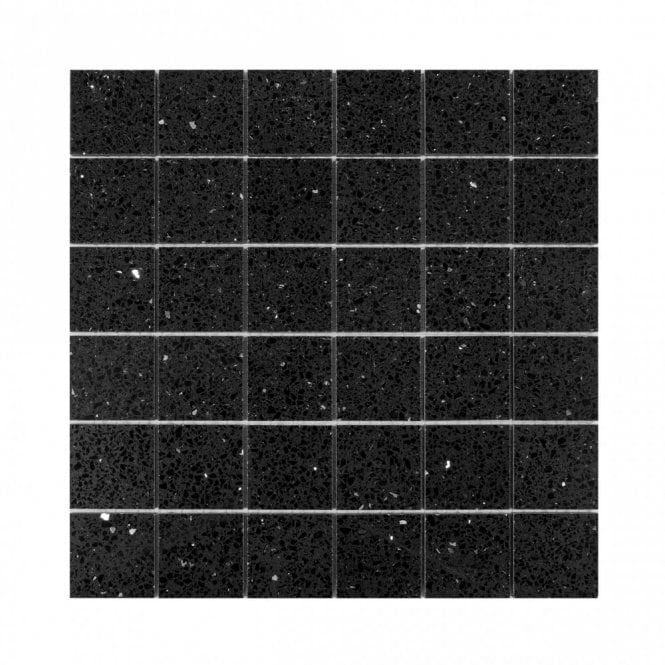 Black Opal (4.8cm x 4.8cm) 30cm x 30cm Mosaic Tile