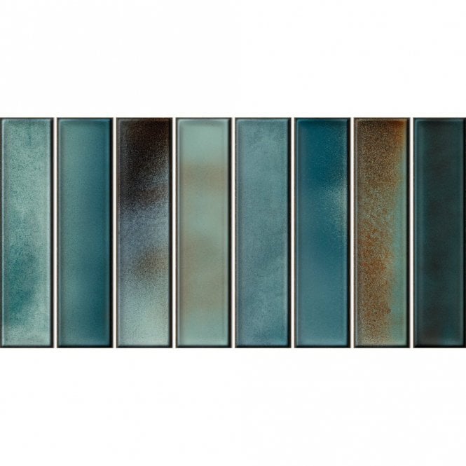 Borealis Aqua 15cm x 30cm Wall Tile