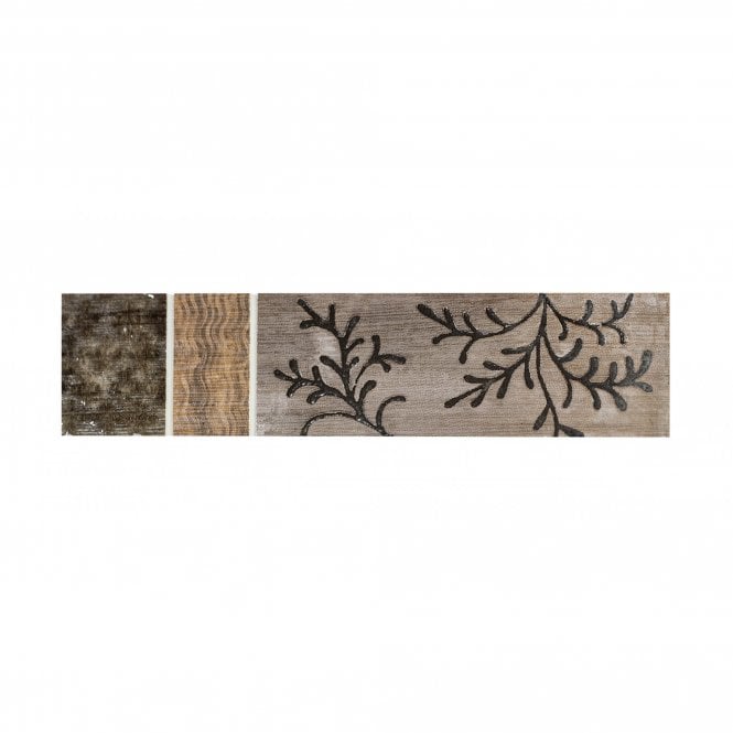 Boston Brown 5cm x 20cm Border Tile