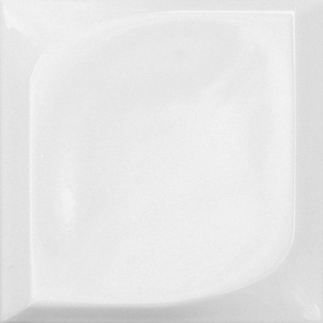 Bouquet Tiles Dot Gr1 White 12.6cm x 12.6cm Wall Tile