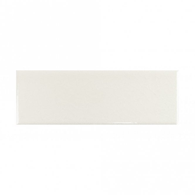 British Ceramic Tile Plain Ckl White 5cm x 15cm Wall Tile