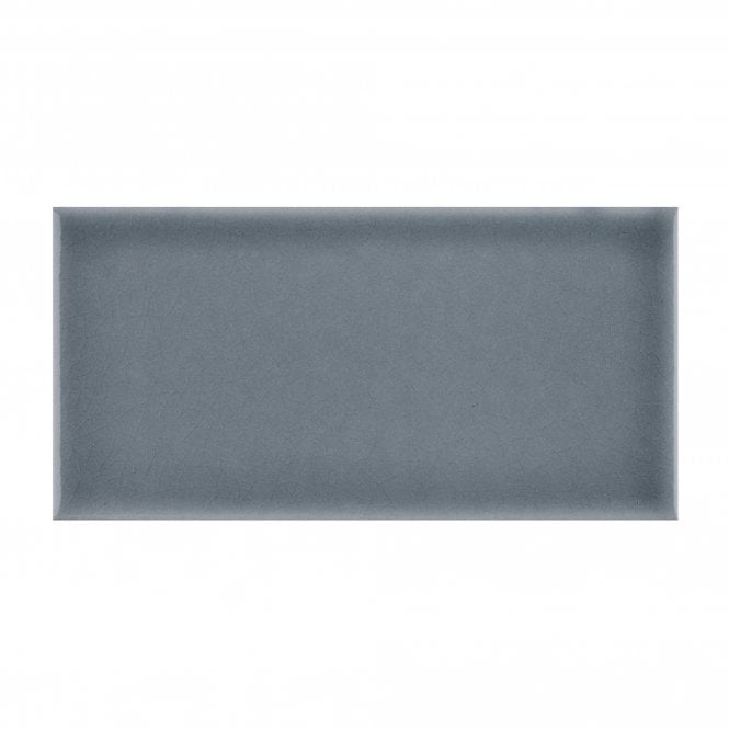 British Ceramic Tile Puddle Glaze Smoked Grey 7.5cm x 15cm Wall Tile