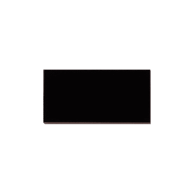Budget Matt Black Flat 7.5cm x 15cm Wall Tile