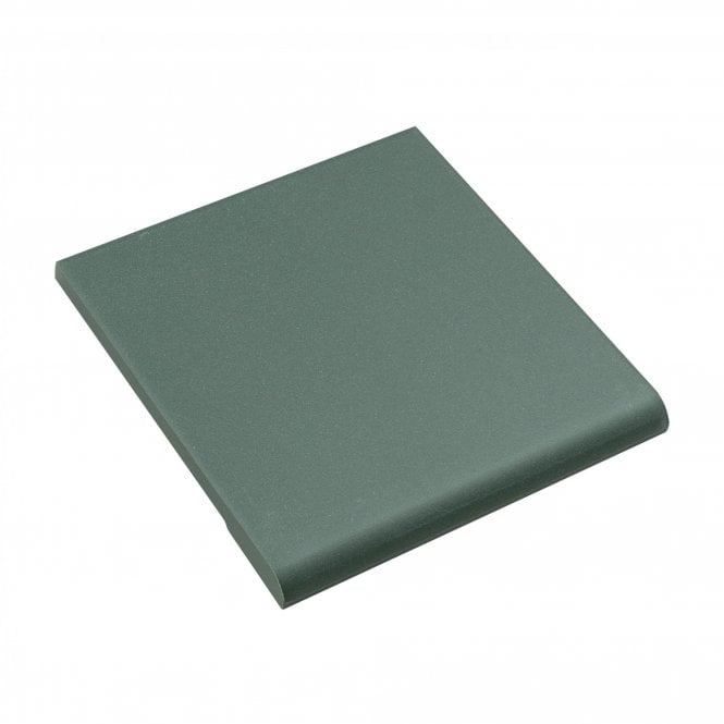 Bullnose Dark Green 9.6cm x 9.6cm Wall & Floor Tile