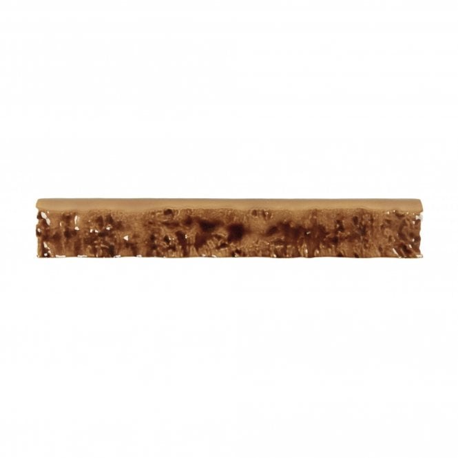 Bullnose Honey Crackle 3.8cm x 23.5cm Wall Tile