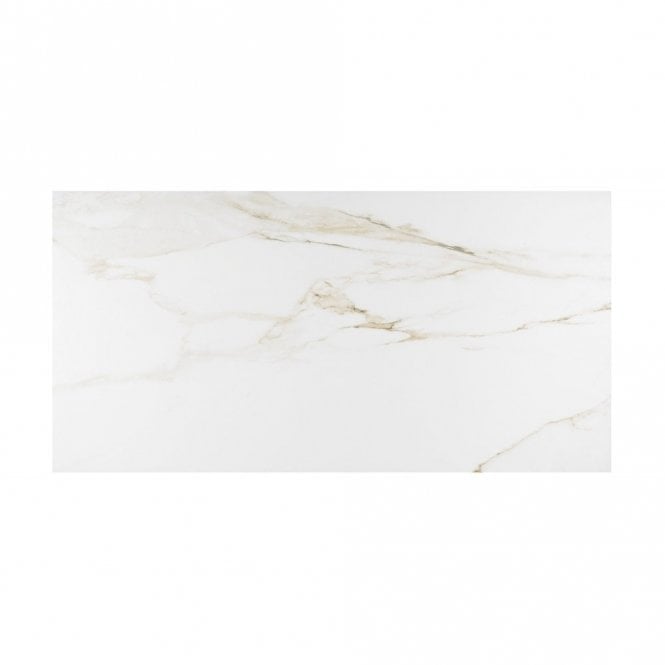 Calcatta Gold Polished 30cm x 60cm Marble Effect Tile