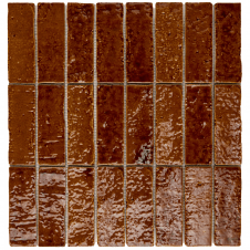 Caramello Parallel 33.7cm x 32.2cm Mosaic Tile 