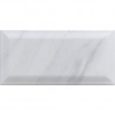 Carrara Bevelled Glossy 10cm x 20cm Wall Tile